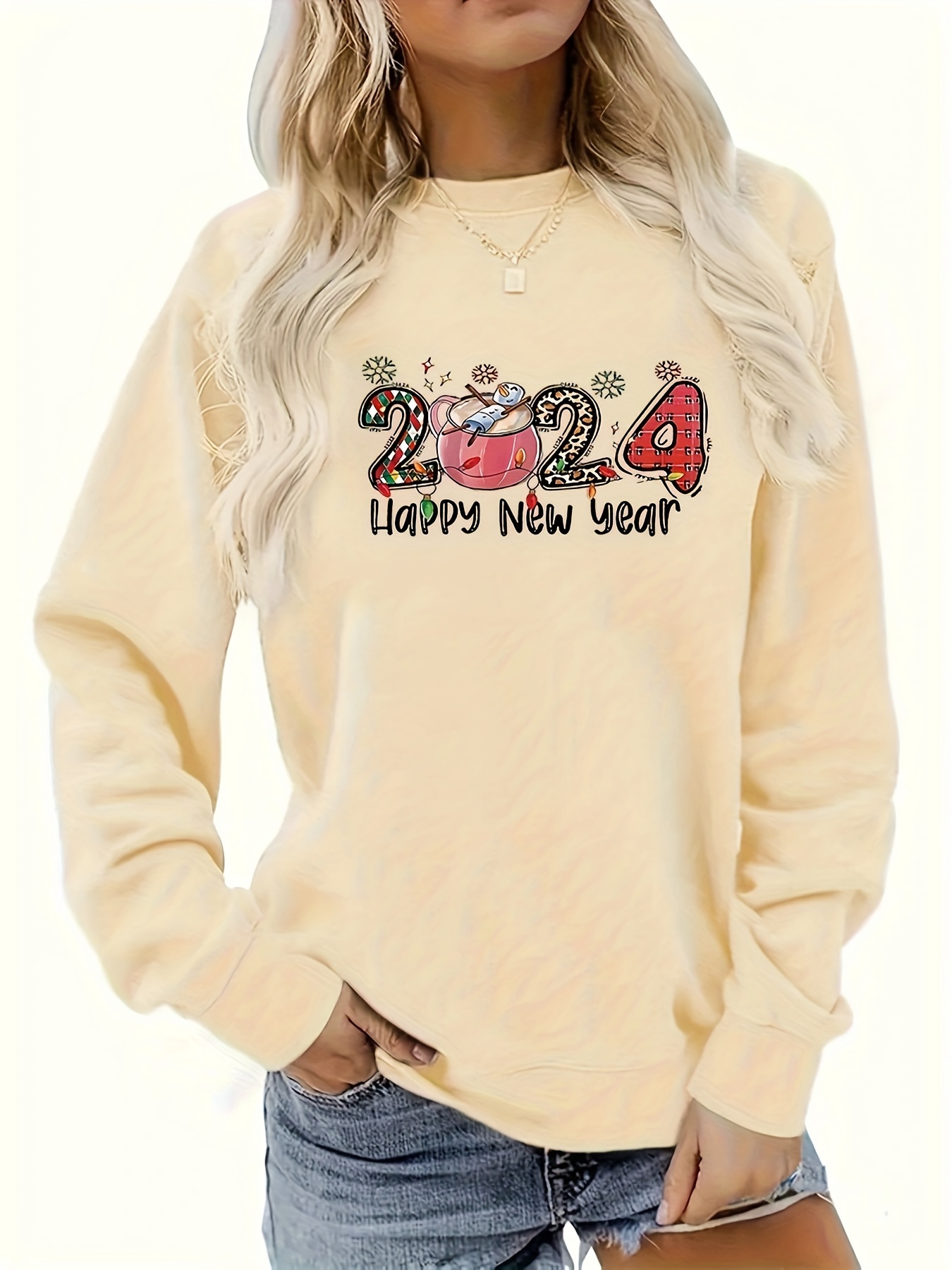 Plus size hot sale slogan sweatshirt