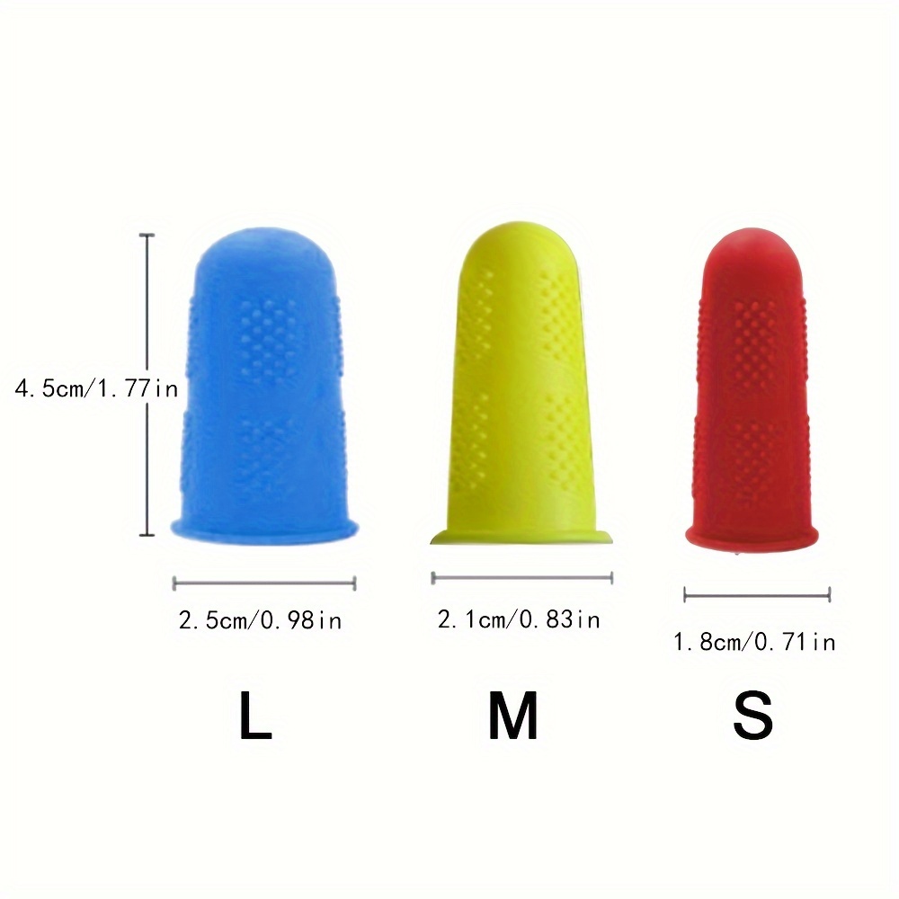 30 Pcs Rubber Fingers Tip Pads Grips for Money Counting, Silicone Finger  Protector Cap Covers for Collating Writing Sorting Hot Glue and Sport Games  (3 Size, 5 Colors) 