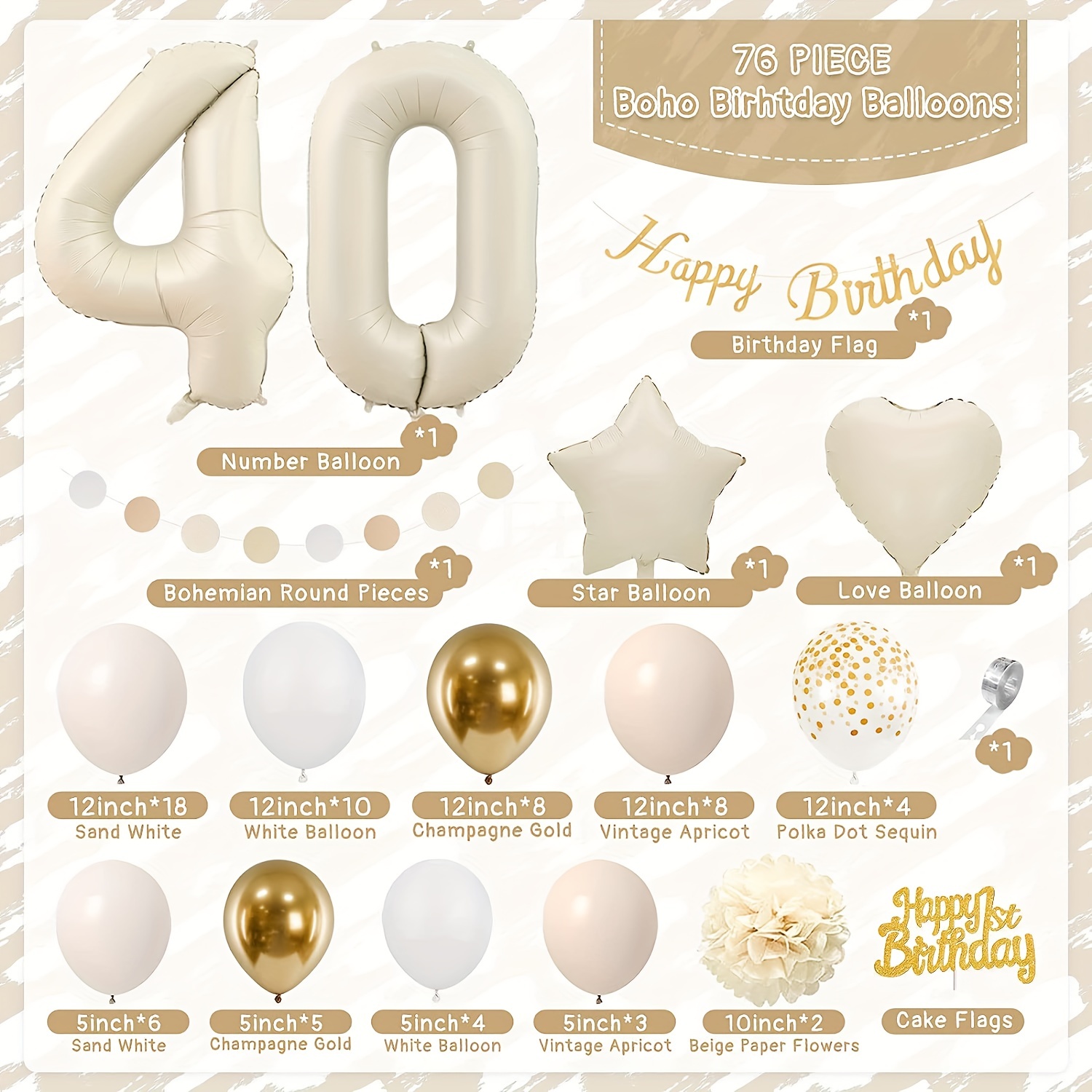 Golden Birthday Decorations For Women And Girls Includes - Temu