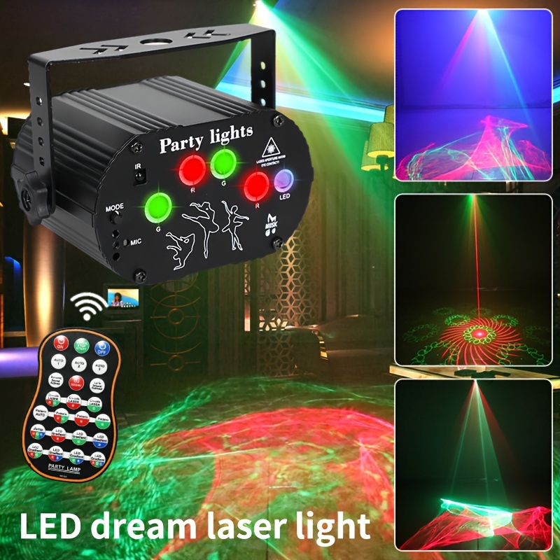 Generic LED Light Stage Light Atmosphere Light Sound Control Projection  Effect Suitable for Karaoke Ktv EU Plug