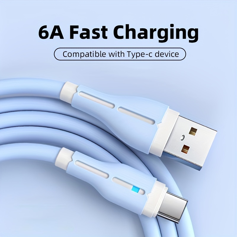 Cable USB tipo C USB-C, cargador rápido de carga rápida para Samsung S10,  S9, Huawei