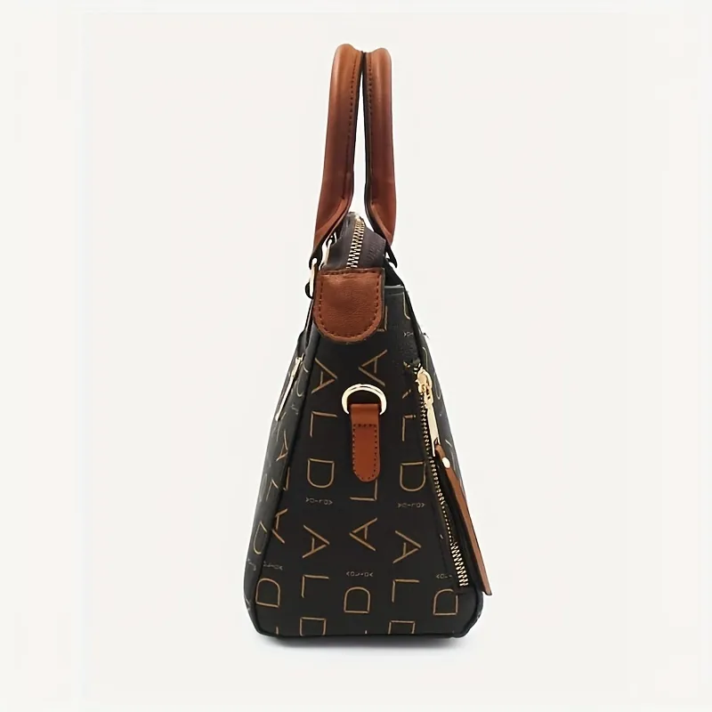 Fashion Letter Print Handbags, Tassel Decor Crossbody Bag, Women's