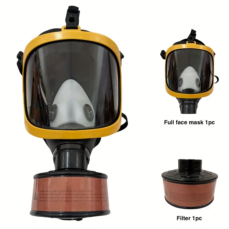 Respirador reutilizable cubierta de gas de cara completa, máscara de vapor  orgánica y antivaho para pintura, pulido mecánico, registro, soldadura