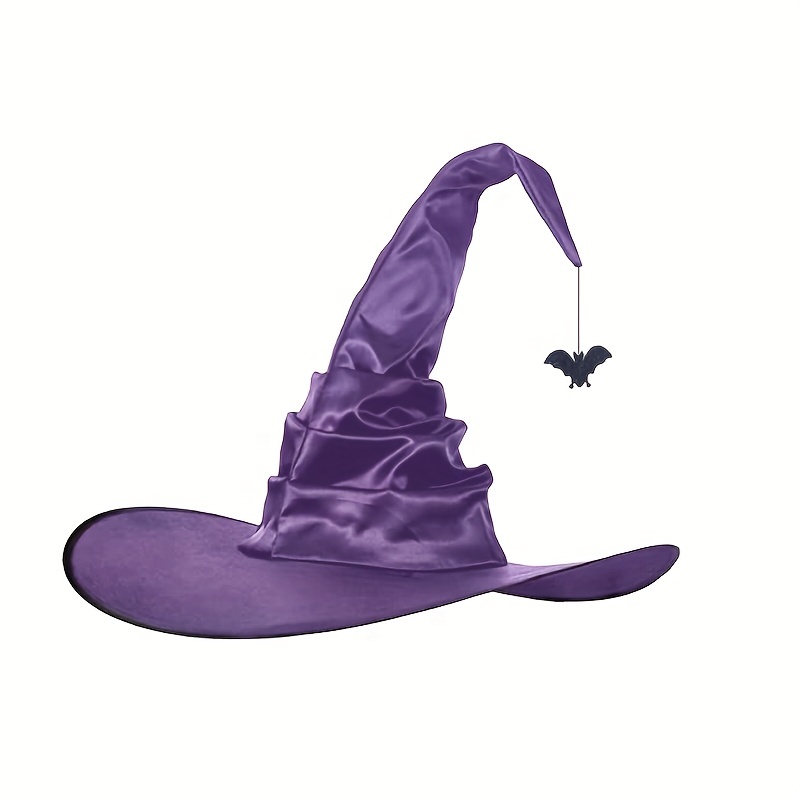 Cappello da Strega 'Aranya' con capelli viola 