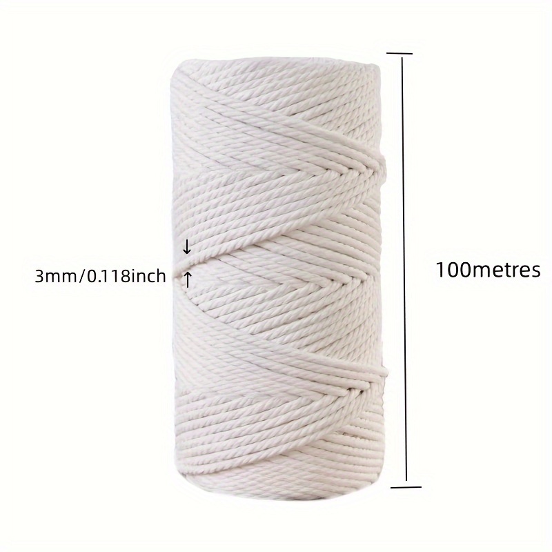 Cotton Rope Cord Cotton Yarn, Cotton Rope, Soft Crafts Making For