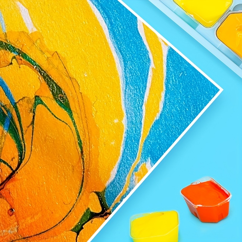 Gouache Paint Set, 24 Colors X 30ml/1oz With &a Palette, Unique Jelly Cup  Design, Non-Toxic, Guache Paint For Canvas Watercolor Paper - Perfect For Be