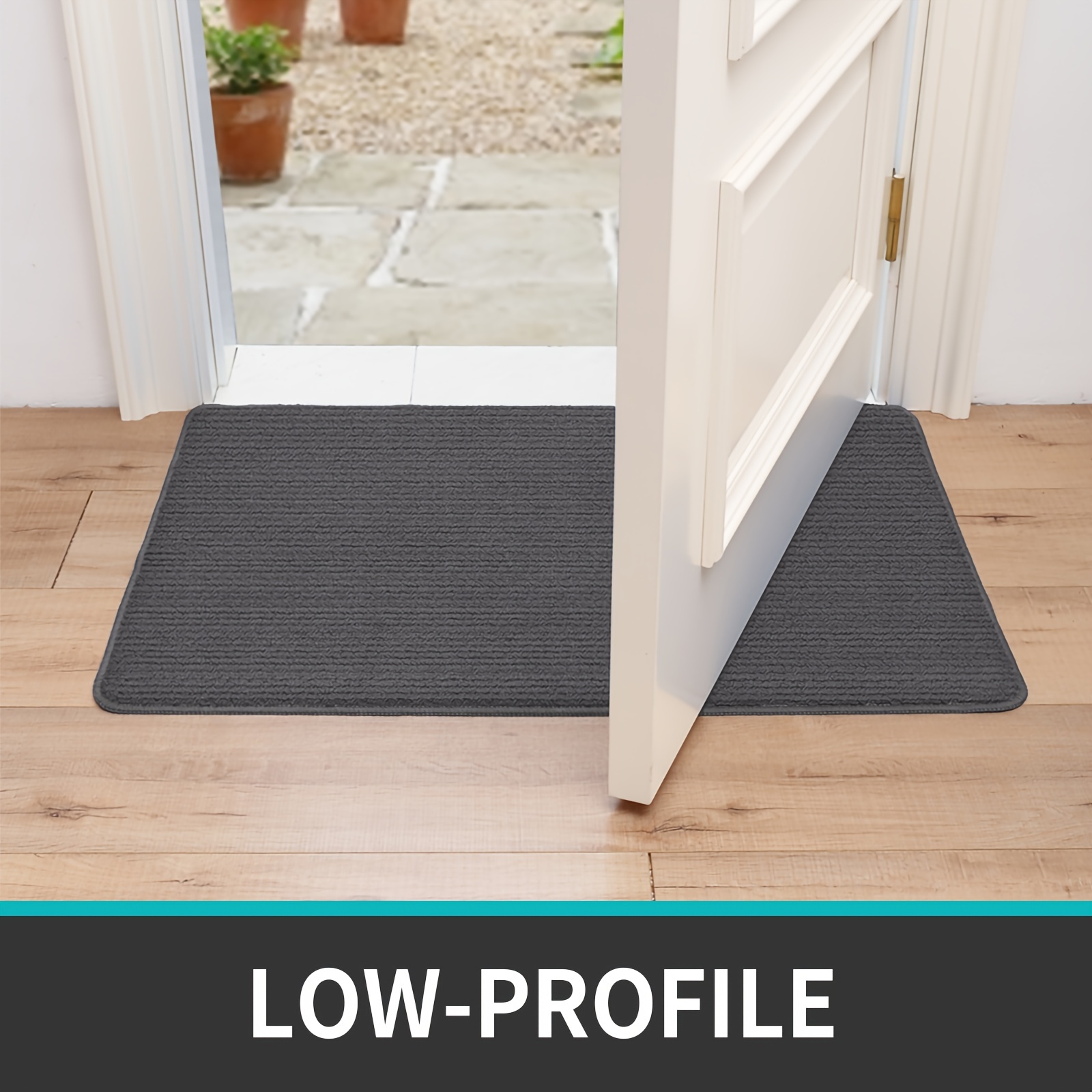 DEXI Door Mat Indoor Doormat Rug Inside Entryway Rugs Non-Slip Low Profile  Washable