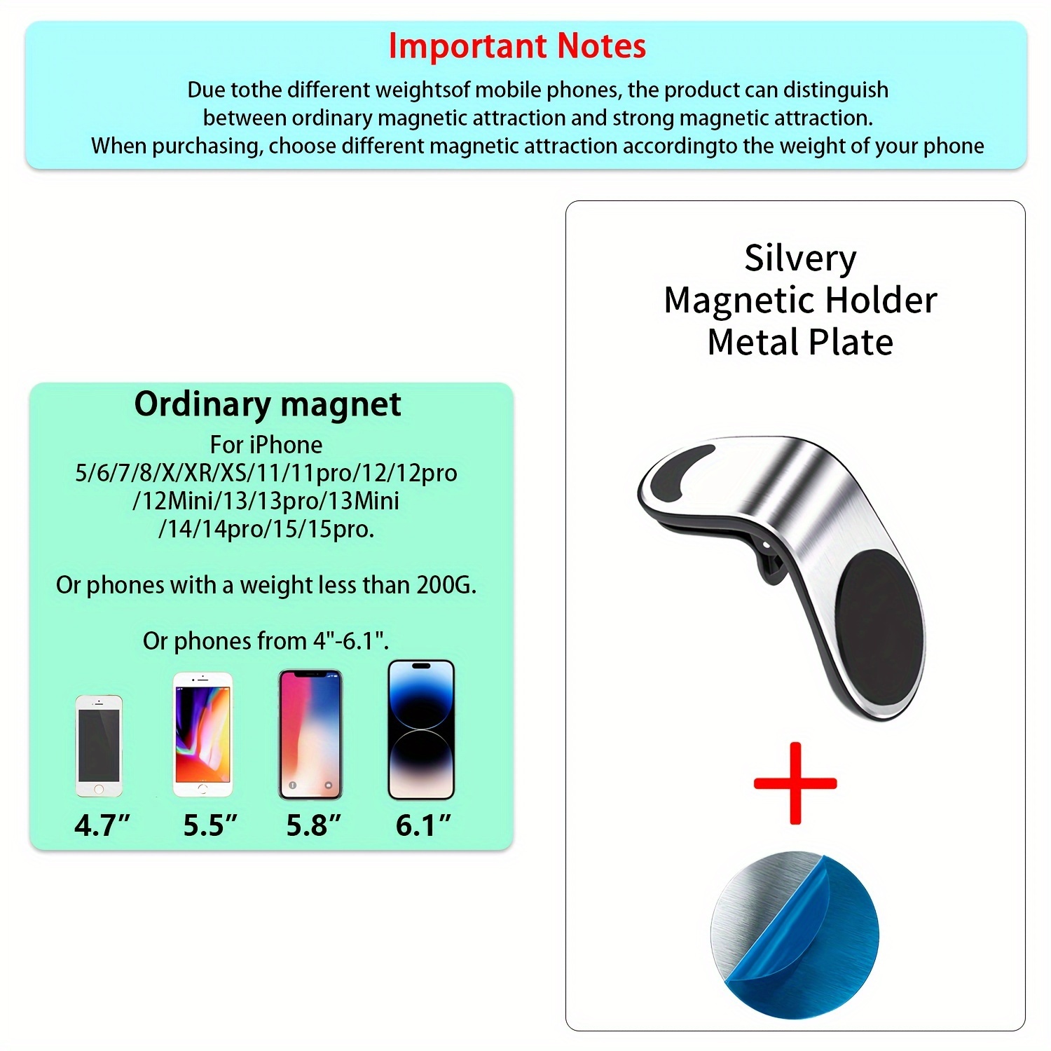 L Shape Magnetic Phone Holder Car Magnet Cellphone Bracket - Temu