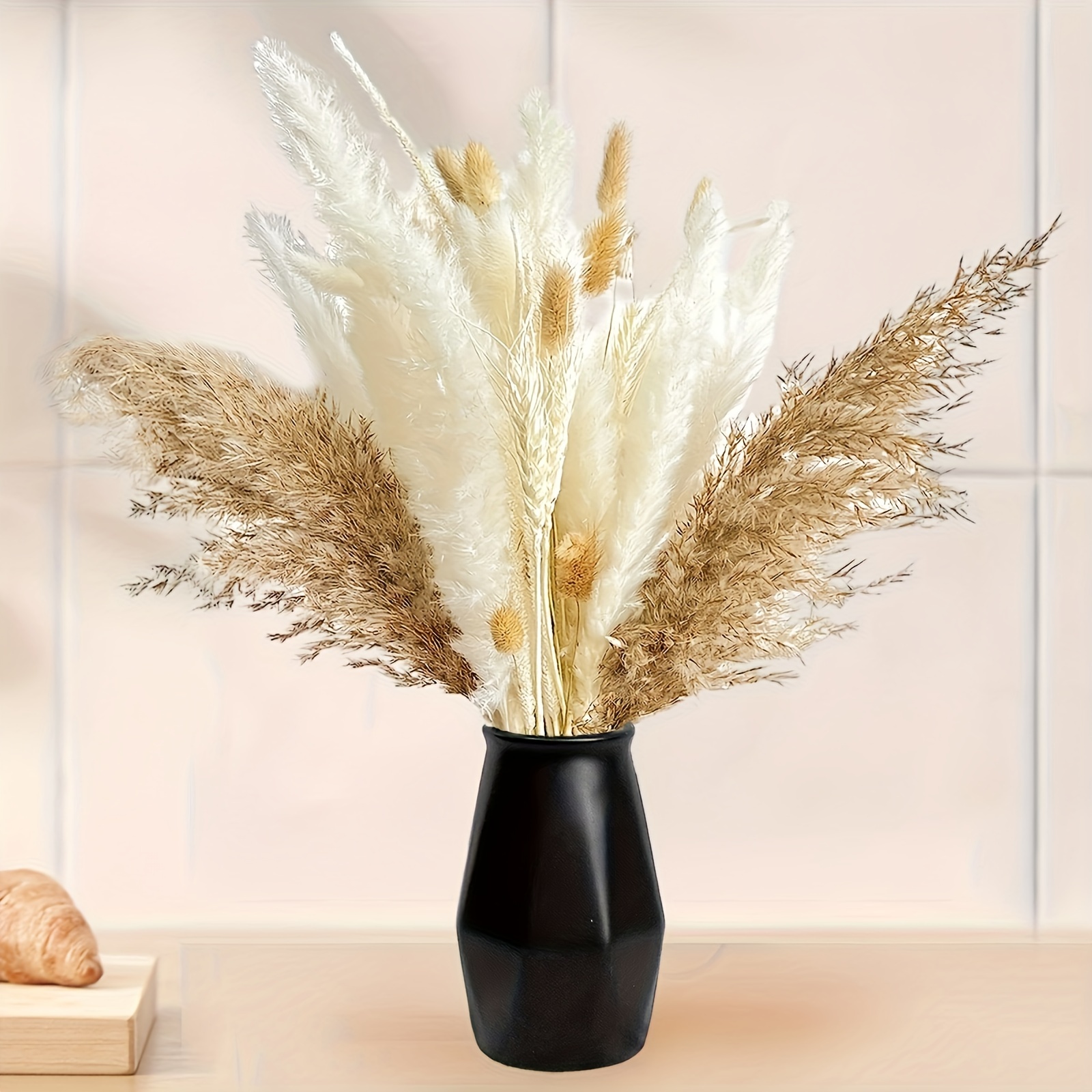 Black Pampas Grass Decor, Black Pampas Grass Decor, Black Dried Vase Decor,  Black Bouquet, Pampas Grass Decor, Grass Decor, Black Pampas