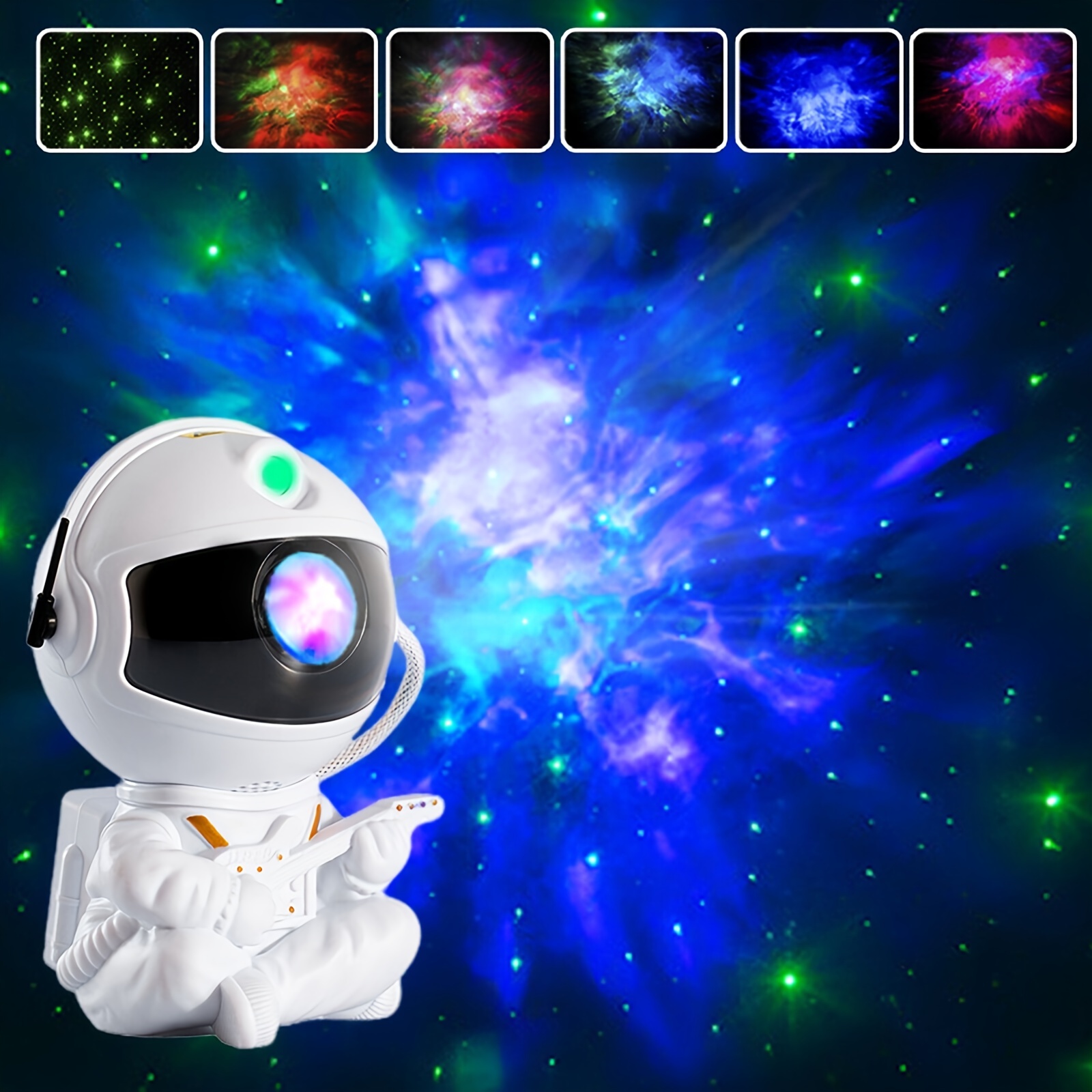 1pc Proyector De Estrellas De Astronauta Luz Nocturna - Temu