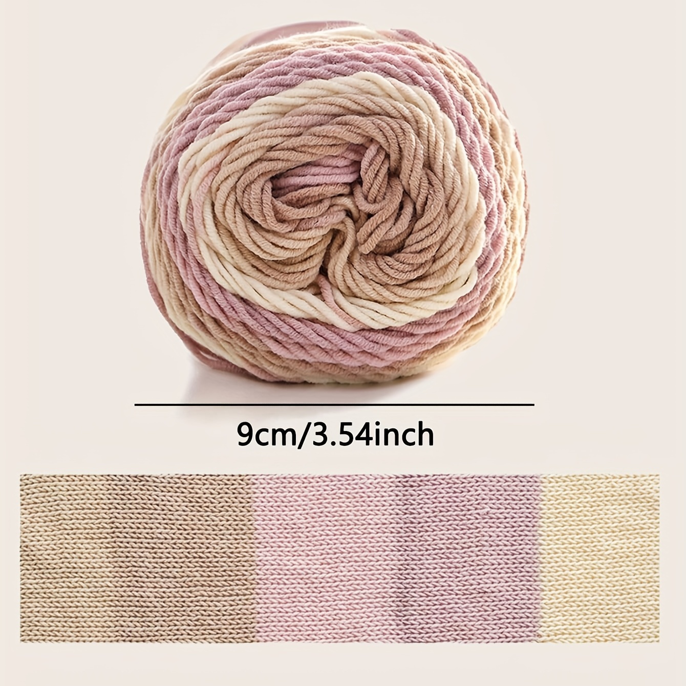 2mm Rainbow Yarn Crochet DIY Cord Braided Rope Soft Handmade Craft Knitting  Yarn Polyester Rope for Office Pillow Bag Scarf Sweater A