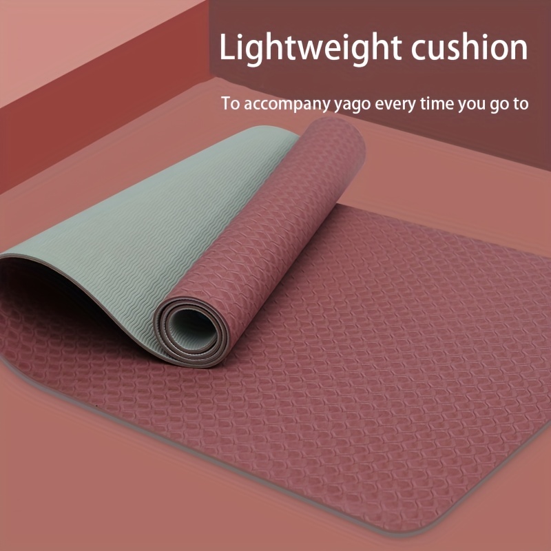 Exercise Non slip Yoga Mat Large Round Striped Mute Cushion - Temu