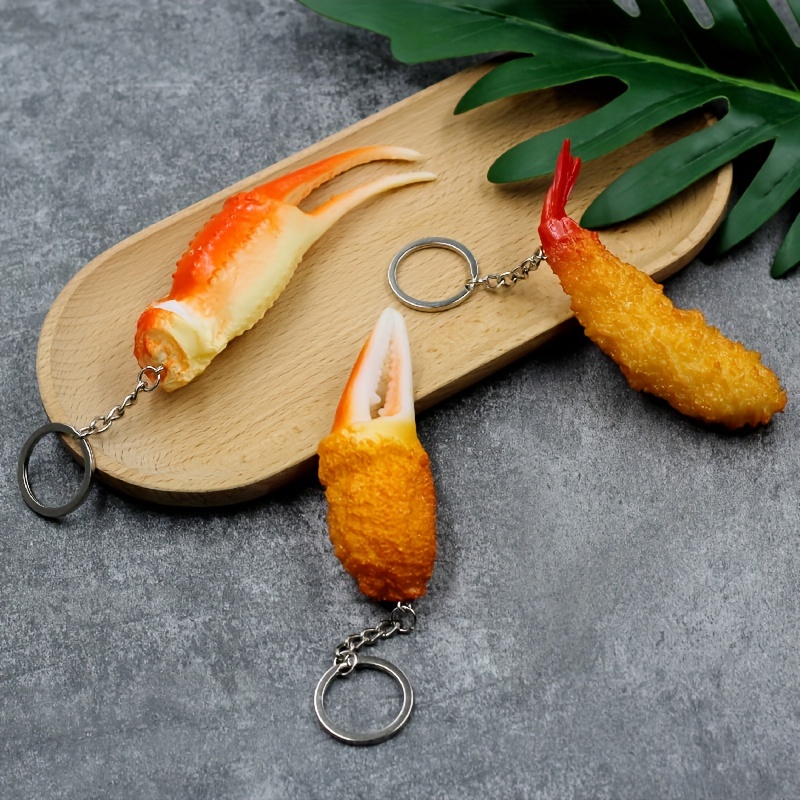 Fried Crab Claw Shape Key Ring Buckle Chain Bag Pendant And - Temu