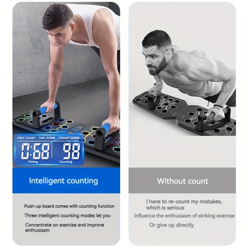 1pc Multifunctional Folding Push-up Board For Home And Gym