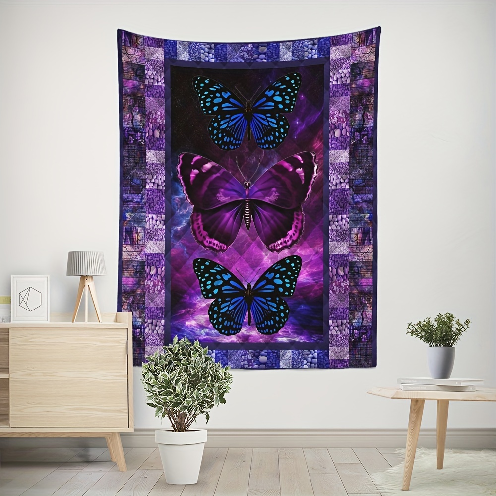 Purple discount butterfly tapestry