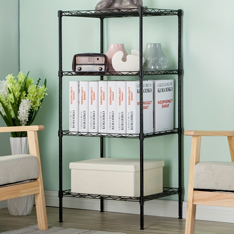 1pc Bathroom 4 Tier Storage Rack, Multifunctional Multi-layer