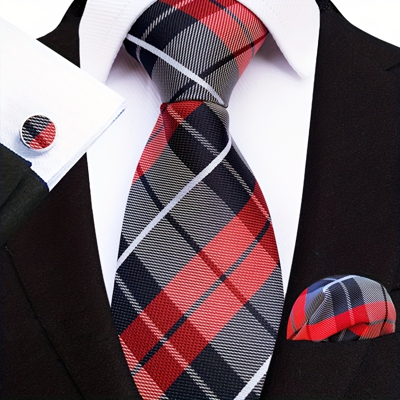 Men's Paisley Tie Set w/ Pocket Towel & Cufflinks