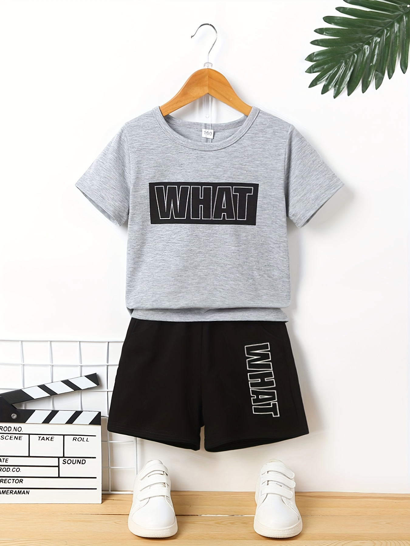 Toddler Boys Letter Graphic Tee & Shorts - Temu