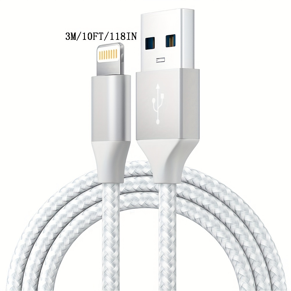 Cable USB C a Lightning 3m 2Pack, cable de carga para iPhone certificado  por Apple MFi, carga rápida USB C para iPhone 13/13 mini/13 Pro/13Pro  Max/12/12 mini/12Pro/12 Pro Max/11/X/XS/MacBook : : Informática