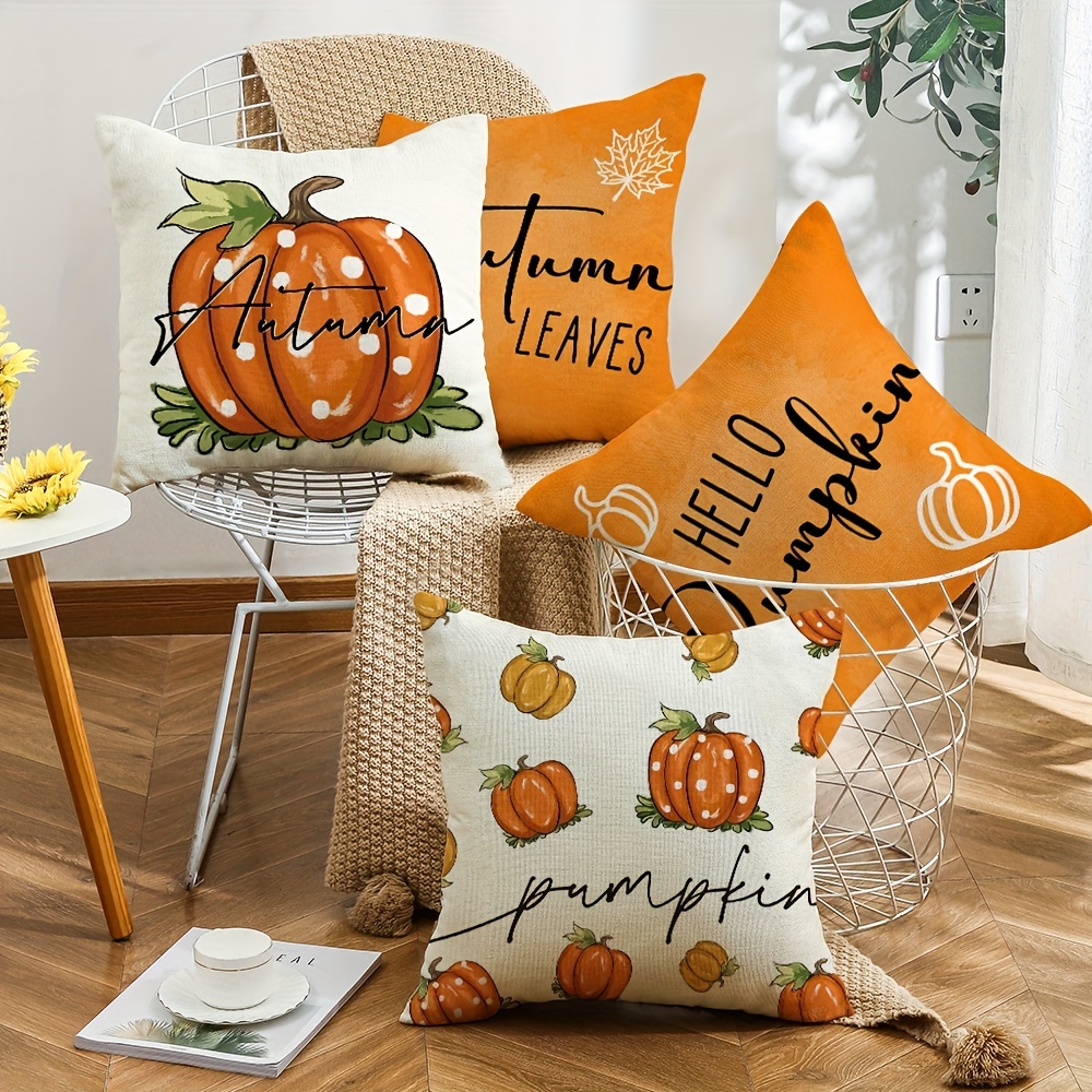 Fall Pillow Covers Hello Pumpkin Fall Pillows Decorative - Temu