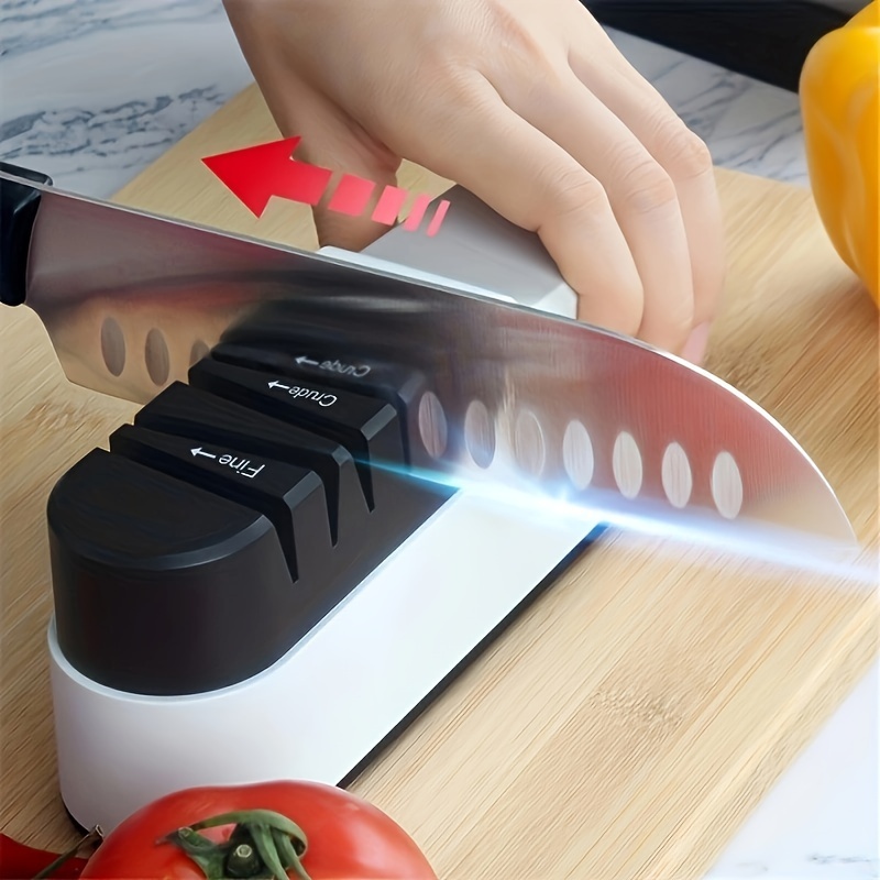 1pc Household Electric Knife Sharpener, Kitchen Automatic Fast