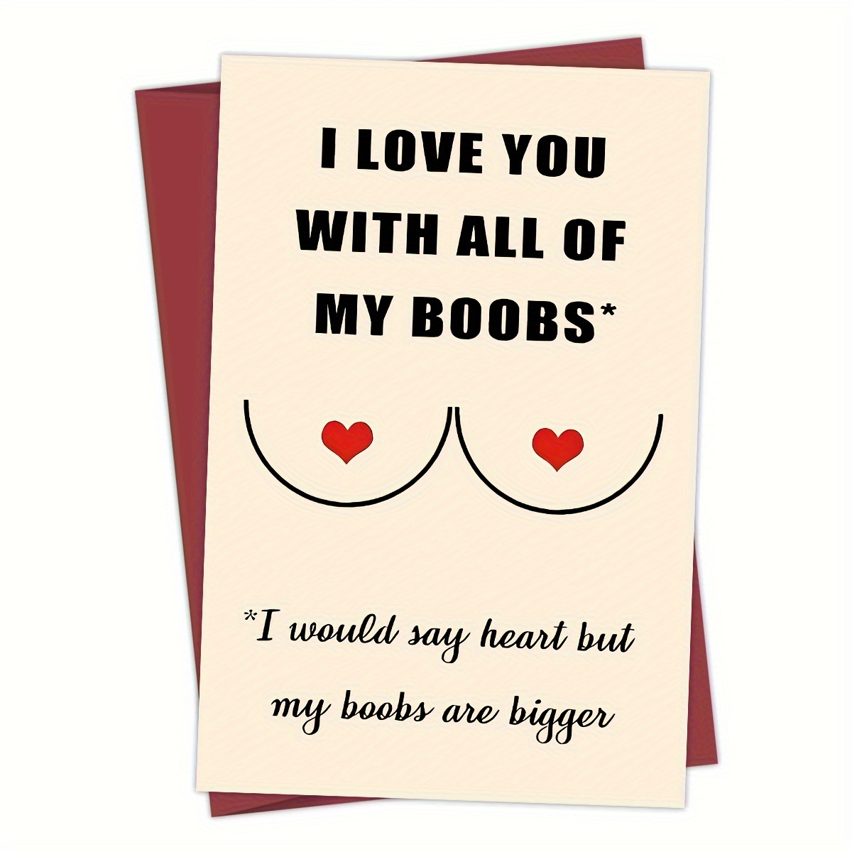 Funny Birthday Cards Men Love Boobs Hilarious Gift Naughty - Temu