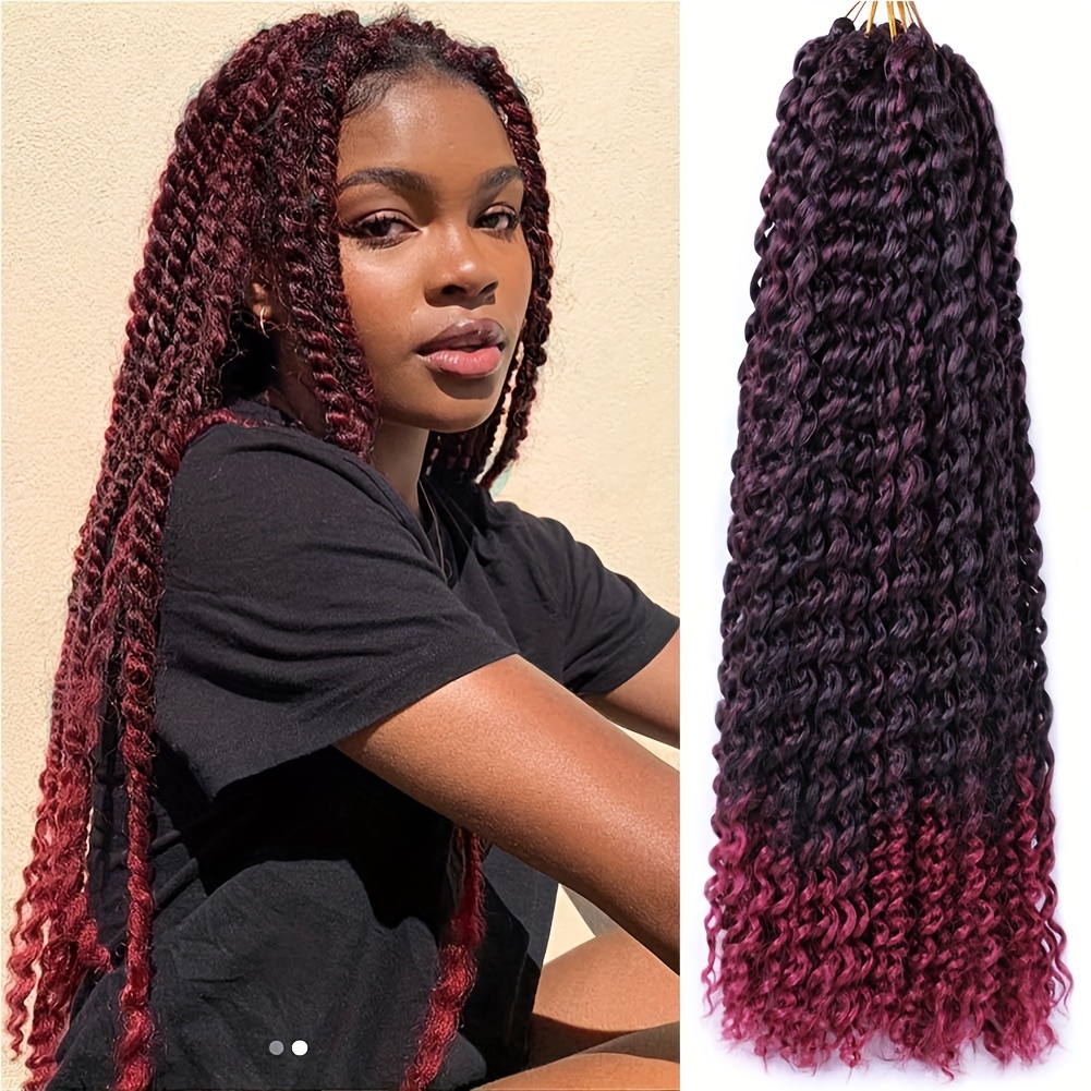 14 Inch Water Wave Ombre Synthetic Crochet Passion Twist Hair For Black  Women Passion Twist Braiding Passion Twist Hair From Dingyushangmao, $7.63