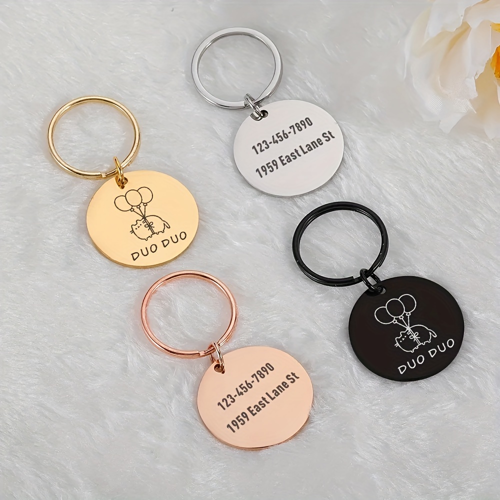 Personalized Cat Tag With Icon Handmade Acrylic ID Tag for Cats Collar  Kitten Adorable Nameplate Pendent Pet Products