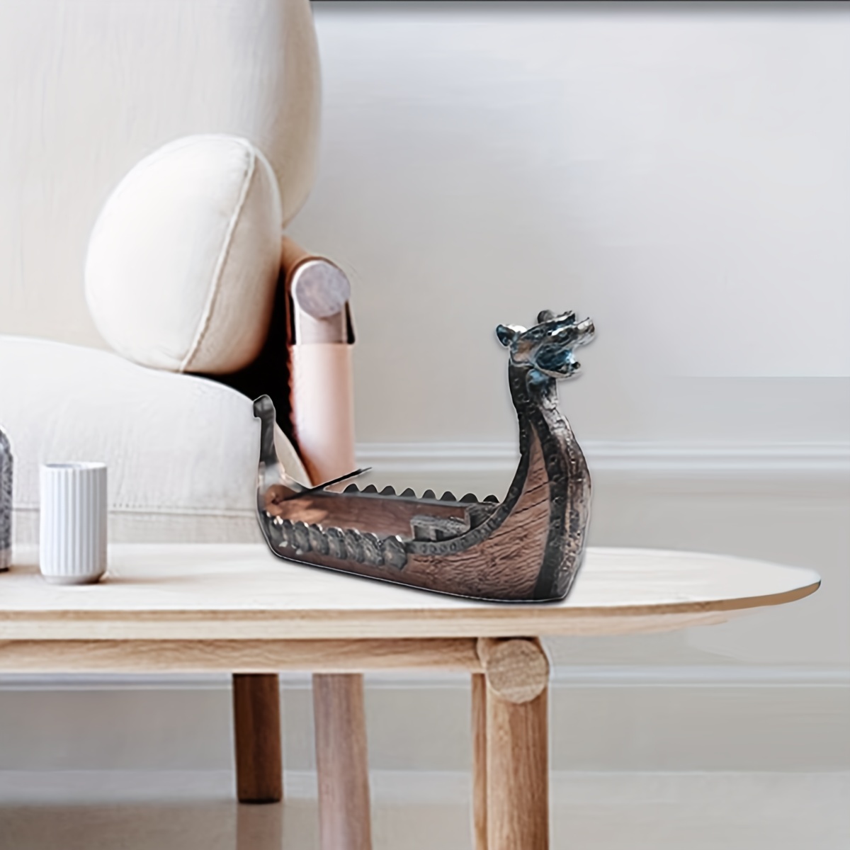 ヴィンテージ 　タイ王室のはしけの真鍮製スパンナホン ドラゴン ボート 燭台 ヴィンテージ タイ王室のはしけの真鍮製スパンナホン ドラゴン ボート 燭台