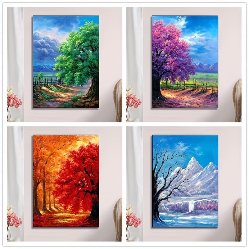 Diy 5d Frameless Diamond Painting Tree Of Life Wall Art - Temu