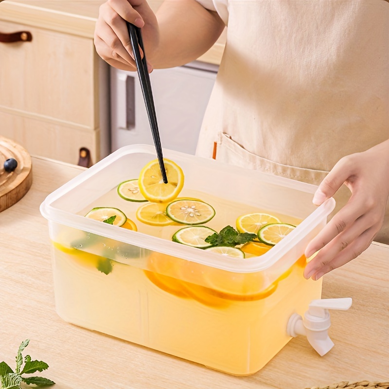 Refrigerator Cold Kettle With Faucet - Drink Dispenser For Fridge - Plastic  Water Jug, Teapot, Lemonade Bucket - Keep Your Drinks Cold And Conveniently  Accessible - Temu