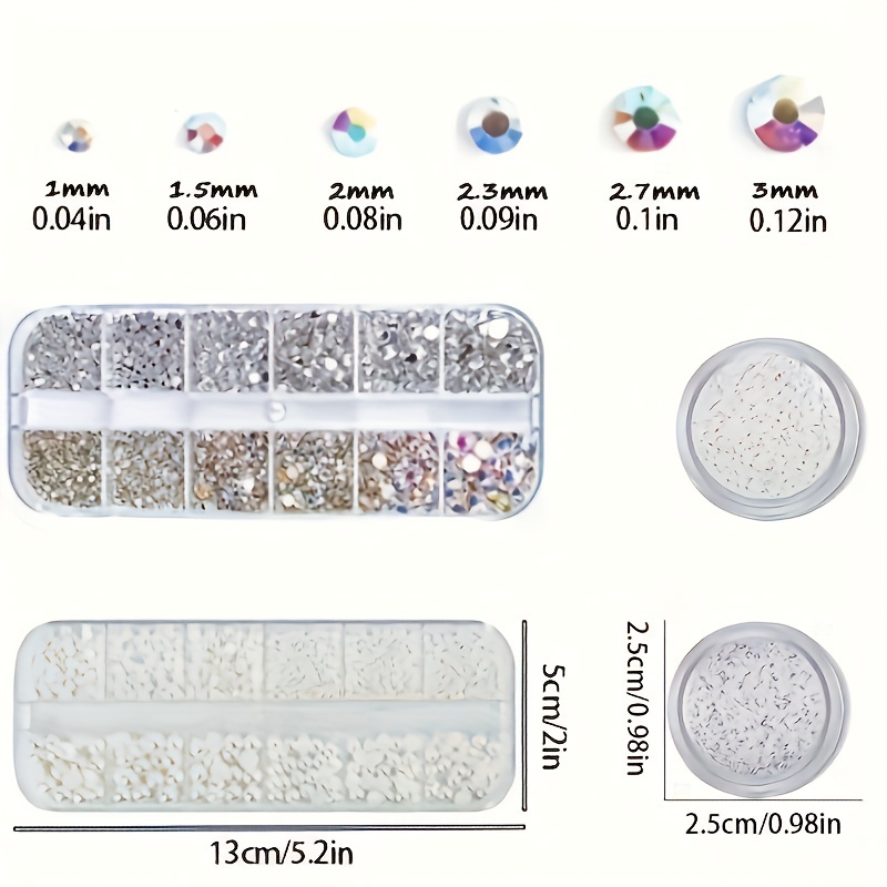 Nail Art Charms Flatback White Nail Pearls Silver Half Round - Temu