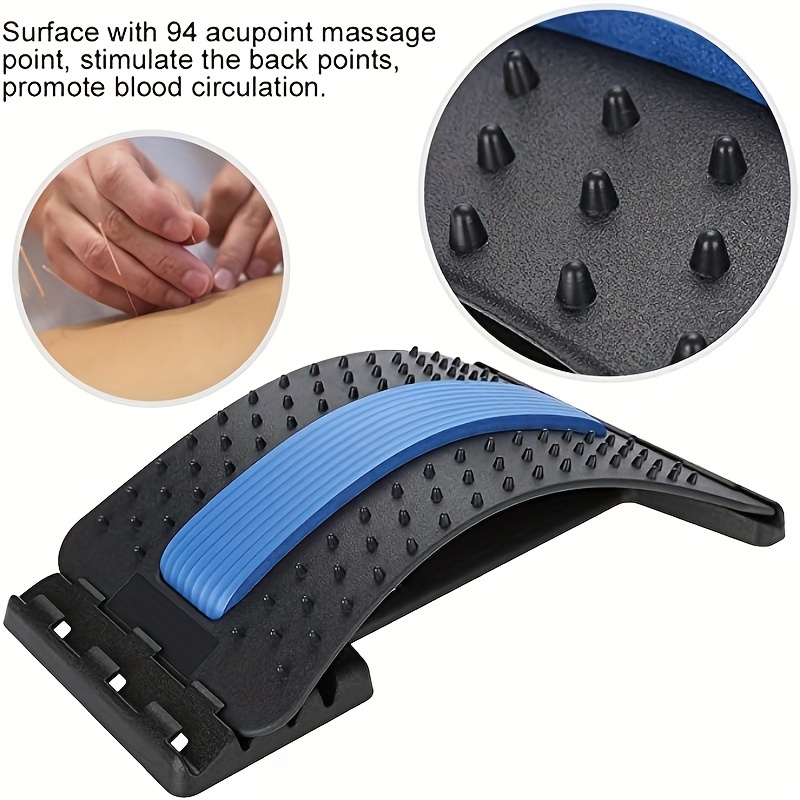 Back Massager Lumbar Support Stretcher with Magnetic Acupressure