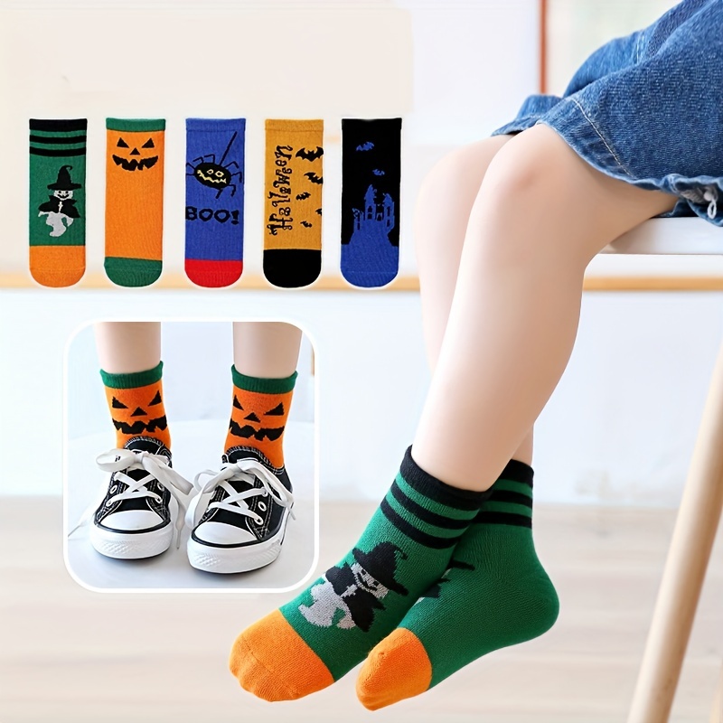 6 pares de calcetines con estampado multicolor niña, Moda de Mujer