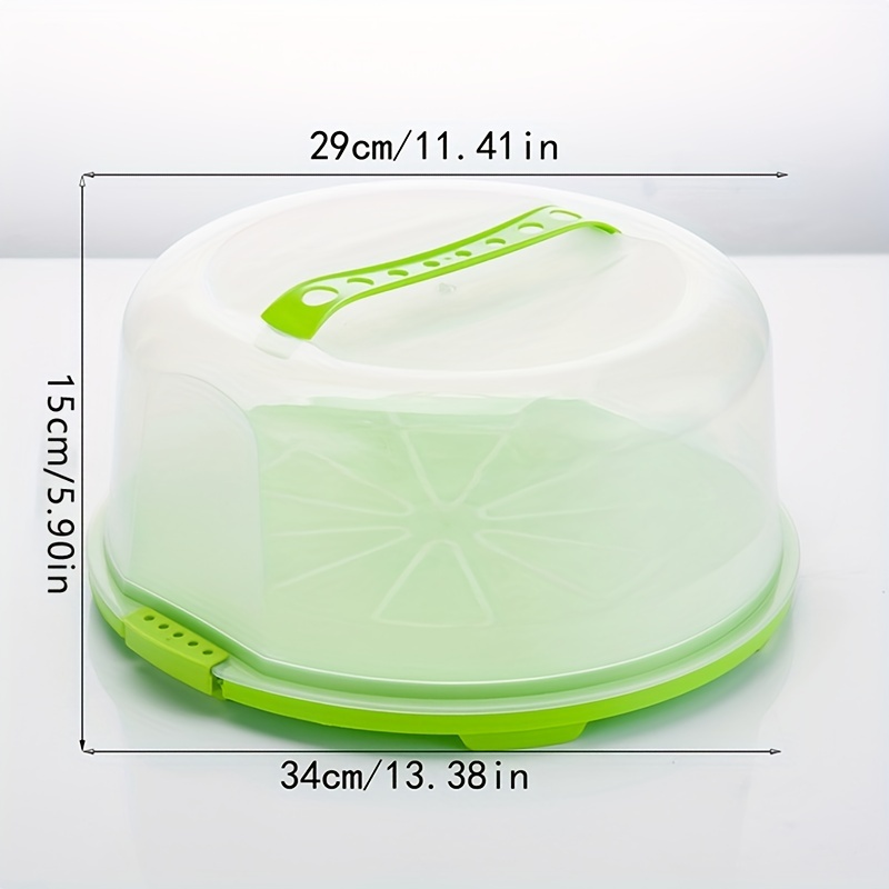 Cake Keeper Pie Cupcakes Carrier Cookies Storage Container Plastic Dome Lid