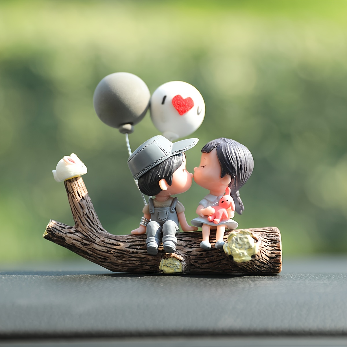 Cute Car Decoration Cartoon Couples Action Figure - Temu