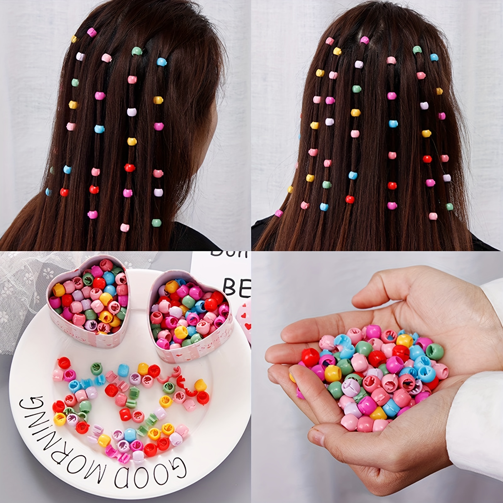 Mini Hair Claw Clips Headwear For Kids Girls Plastic Braids - Temu