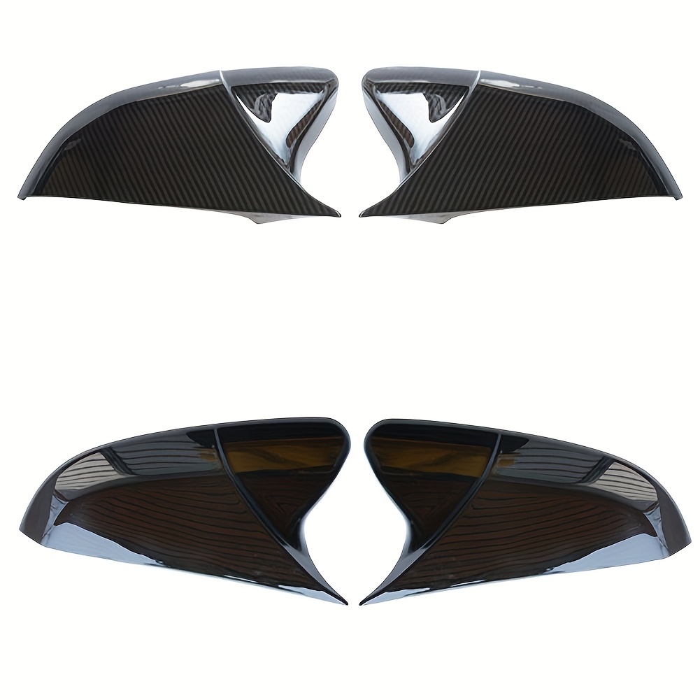 Car Rearview Mirror Shell Abs Carbon Fiber Color Style - Temu