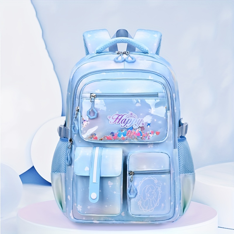 KUIFORTI Kinder Schulrucksack – 43,2 Cm, Großes Fassungsvermögen, Space Planet Design