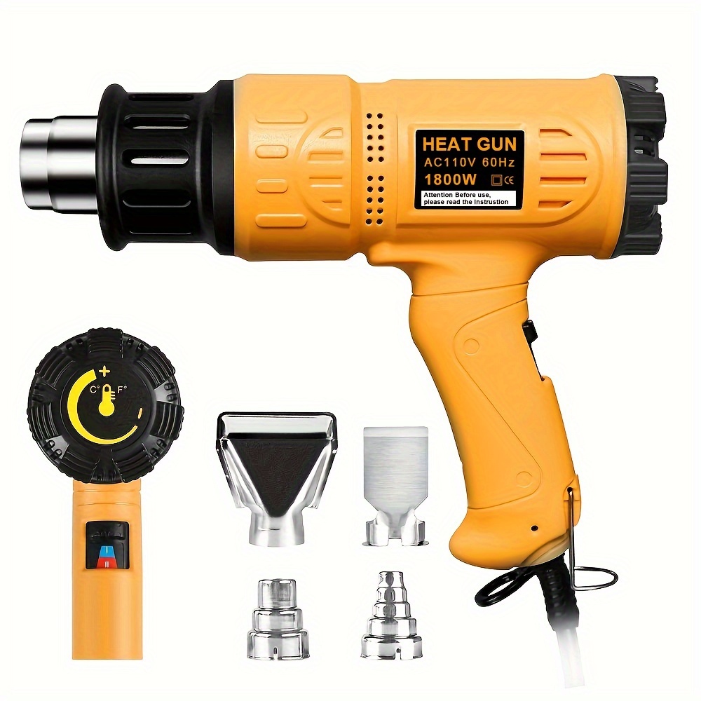 Heat Gun, 300W Portable Heat Gun For Crafts, Fast Heating Handheld Hot Air  Gun For DIY, Electronics Repairing, Wrapping, Soldering, Paint Removing And  Watercolor Drying