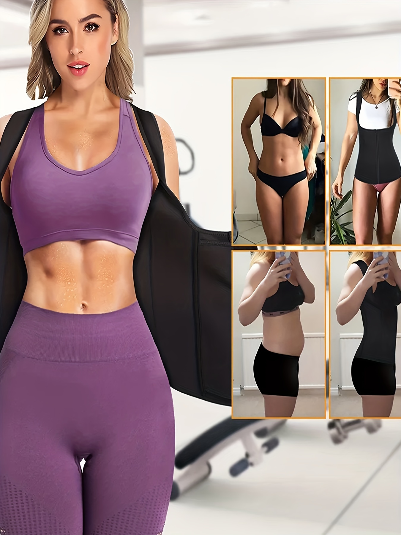 Women Workout Leggings Fast Sweating Lose Weight Fitness Pants