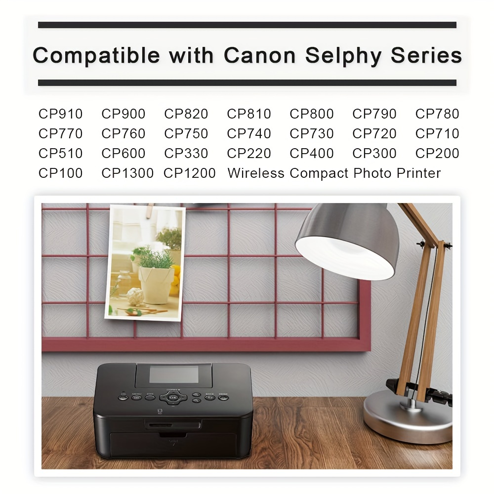  2-Pack Compatible Selphy CP1300 Ink and Paper Replace
