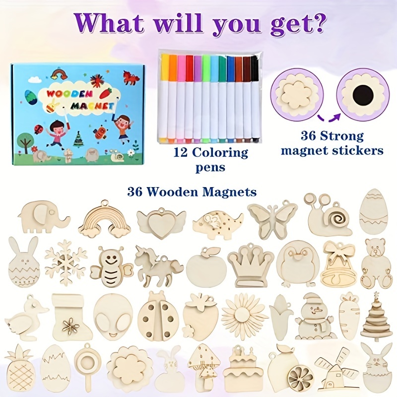 Art Craft Gift for Kids- 12 Paper Plate Art Kit Toy for 2, 3, 4, 5 Years  Old Boys Girls Toddler, DIY Animal Art Supplies for Children Preschool