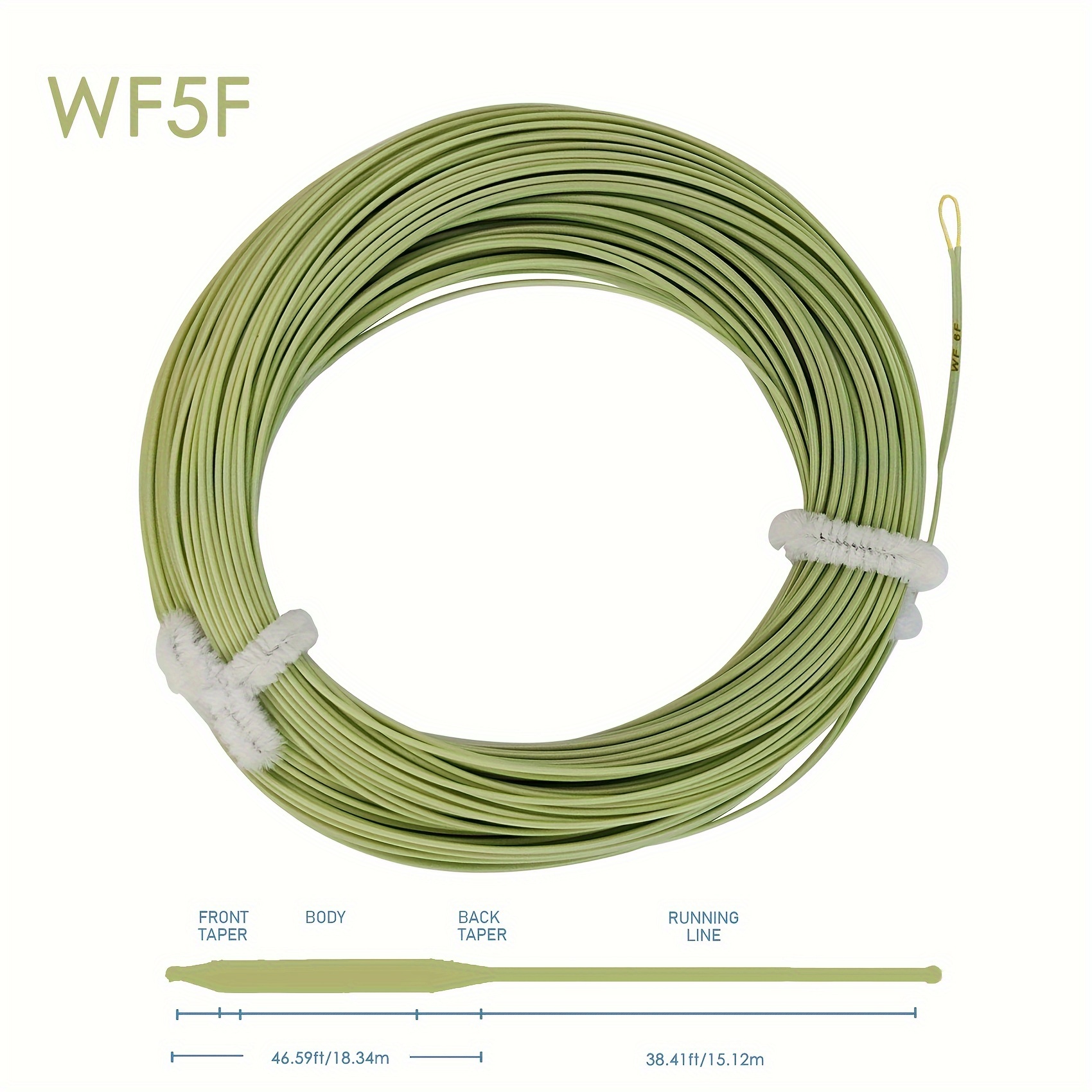 1pc WF1-9F Weight Forward Floating Fly Fishing Line, Fishing Accessories  For Freshwater And Saltwater