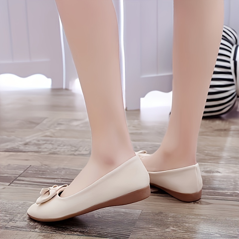 Women's Bowknot Pointed Toe Slip On Non Slip Ballet Flats