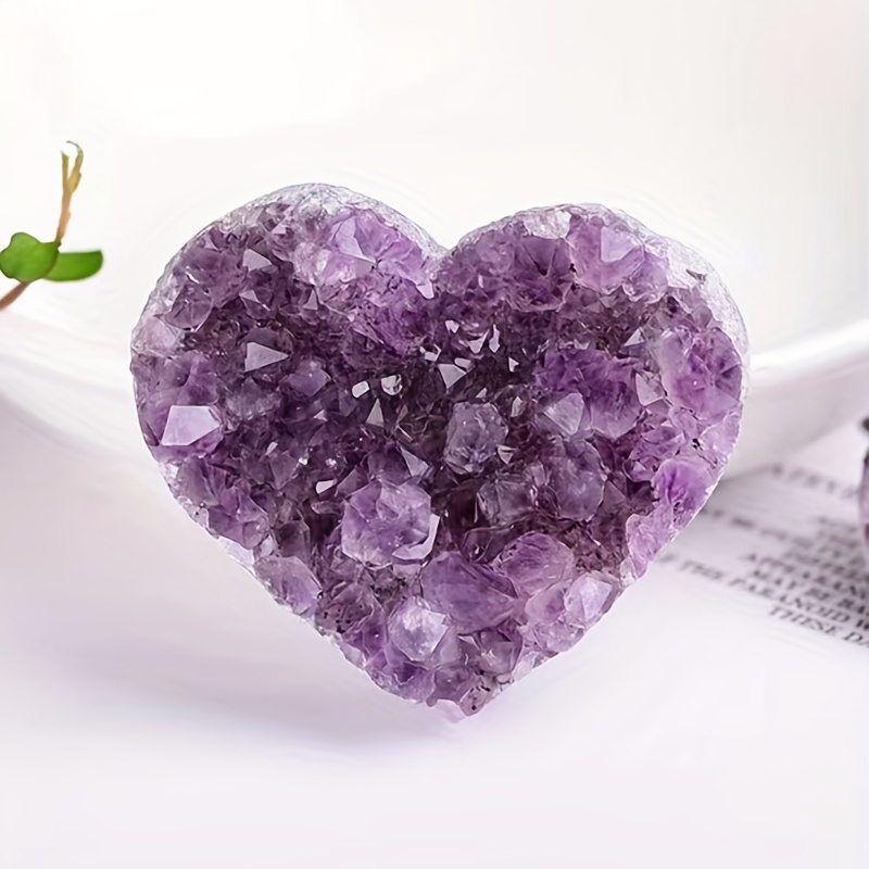 Crystal Faced Amethyst Heart –