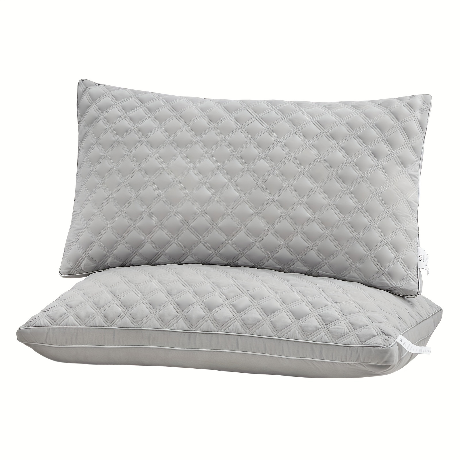 Luxury Microfiber Quilted Bed Pillow Side Back Sleepers - Temu