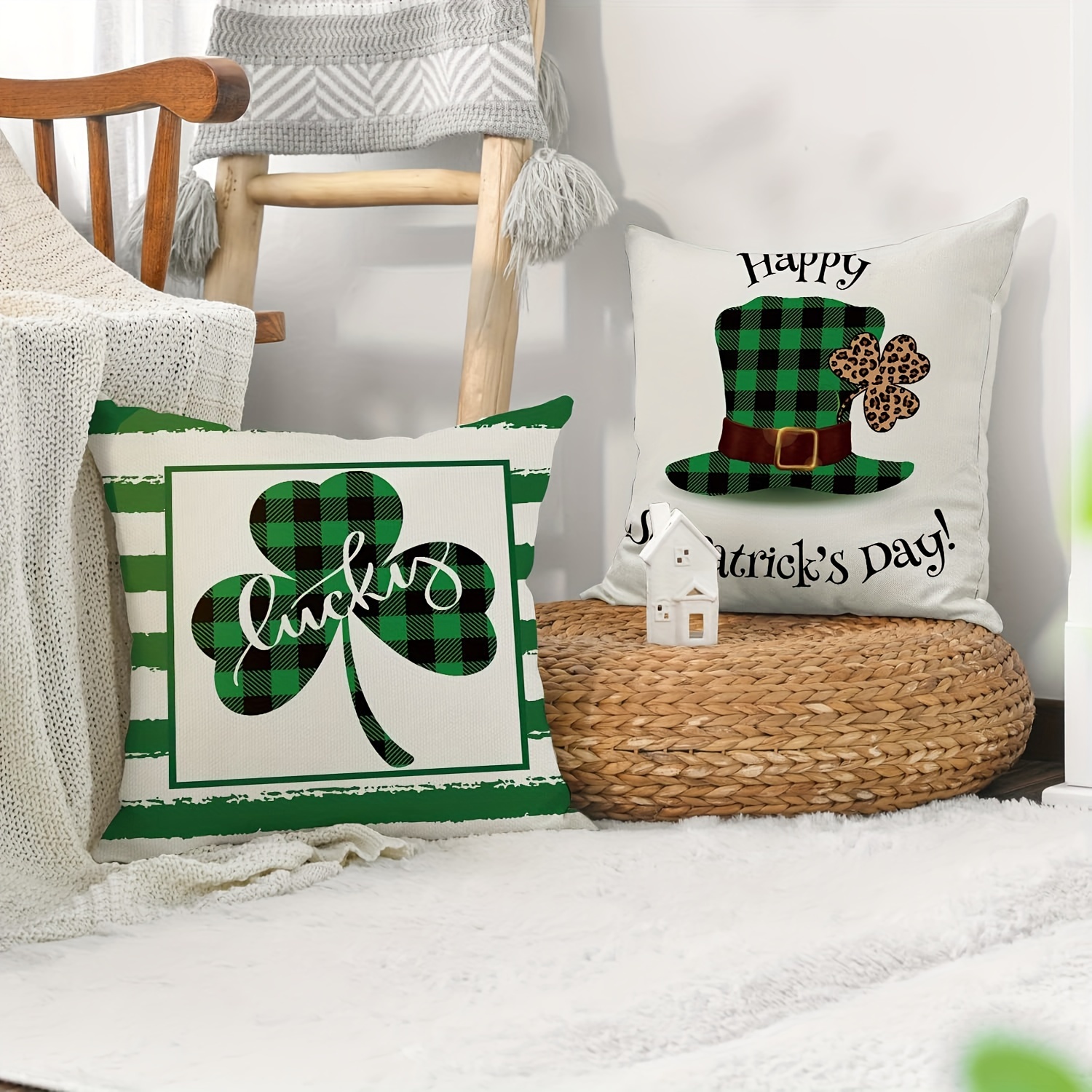 Green buffalo best sale plaid pillows