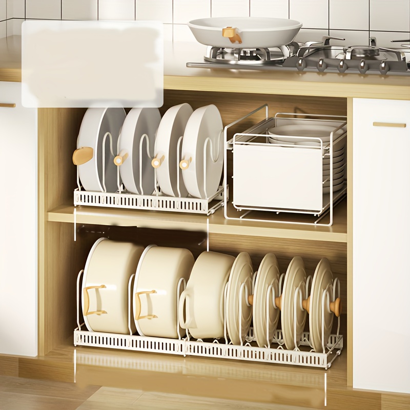 Innovador estante para utensilios de cocina, soporte telescópico para jabón  con drenaje ventilado, organizador de fregadero ajustable escalable con