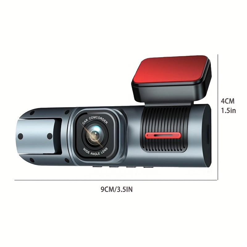 1080p Cámara Dual Dash Cam Coches Frontal Interior Cámara - Temu